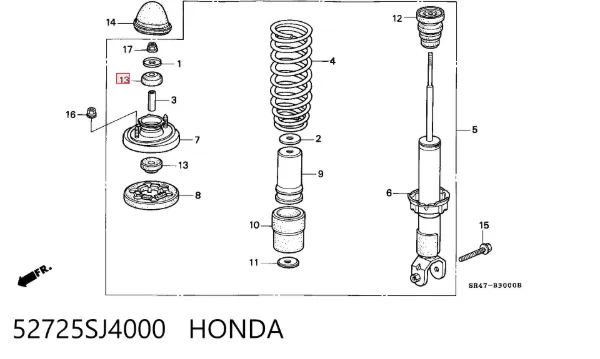  52725SJ4000 Honda