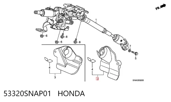  53320SNAP01 Honda