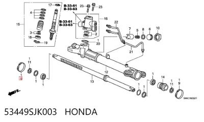 Abrazadera universal de fuelle de junta homocinética HONDA 53449SJK003