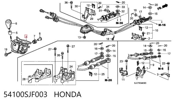  54100SJF003 Honda