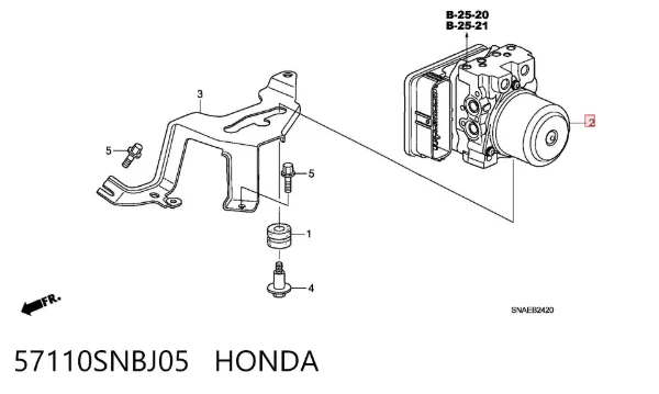 Módulo ABS 57110SNBJ05 Honda