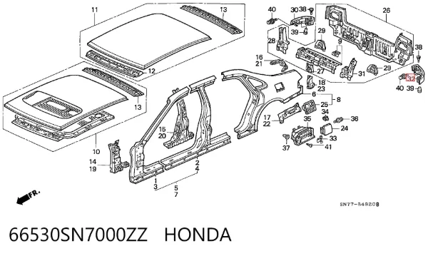  66530SN7000ZZ Honda
