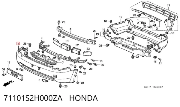 Paragolpes Honda HR-V GH