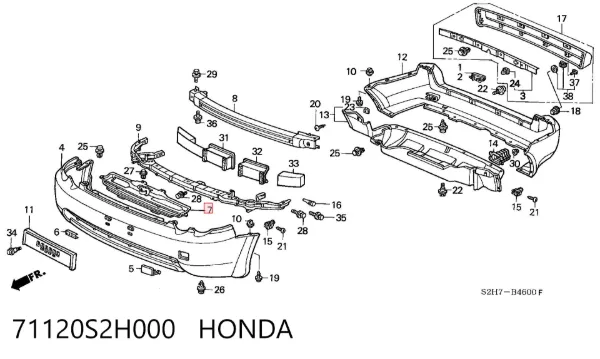 Parrilla Honda HR-V GH