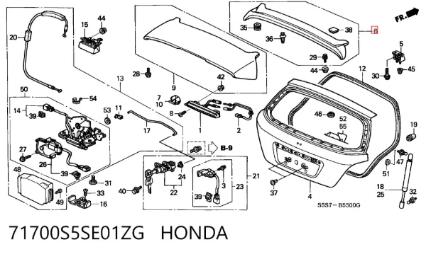  71700S5SE01ZG Honda