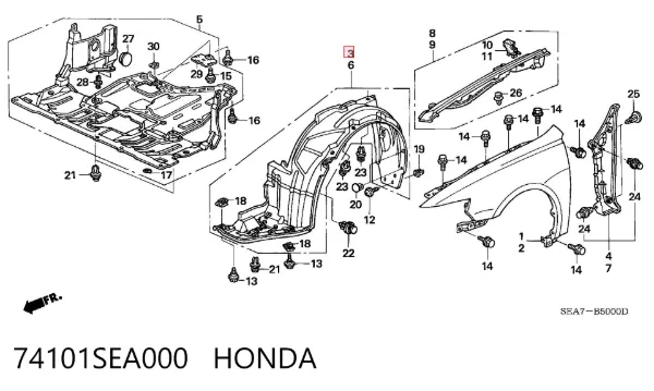 Paso rueda 74101SEA000 Honda