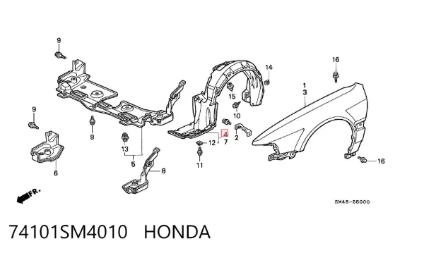 Paso rueda Honda Accord IV