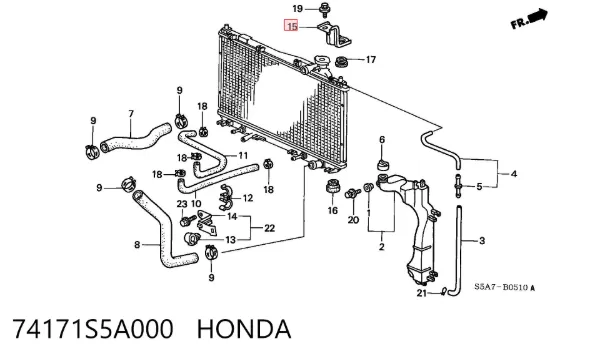  74171S5A000 Honda