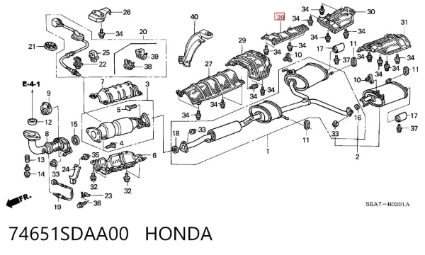  74651SDAA00 Honda