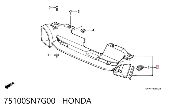 Parrilla Honda Accord V