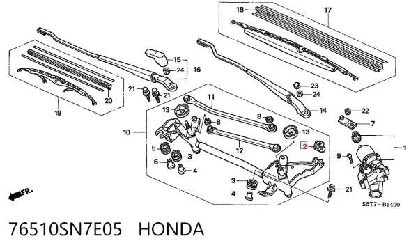  76510SN7E05 Honda