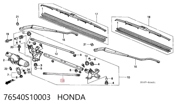  76540S10003 Honda