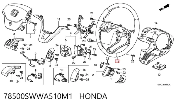 Volante Honda CR-V III