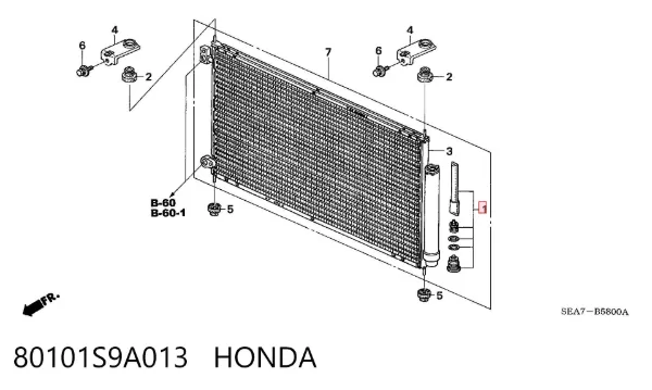 Filtro deshidratador 80101S9A013 Honda