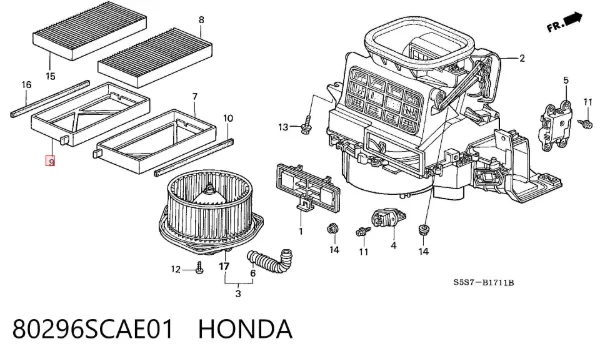  80296SCAE01 Honda