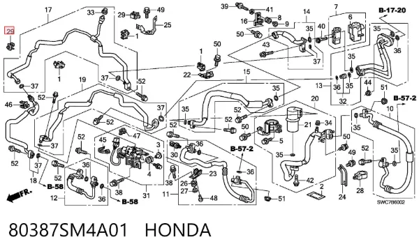  80387SM4A01 Honda