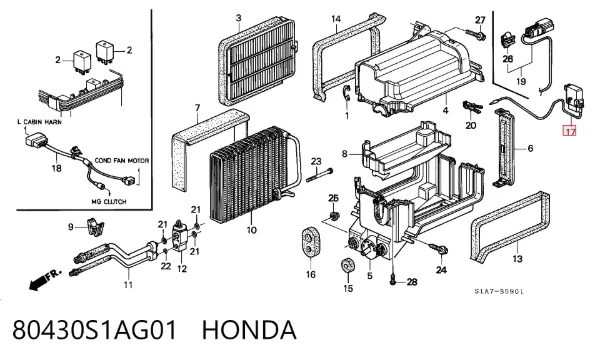  80430S1AG01 Honda