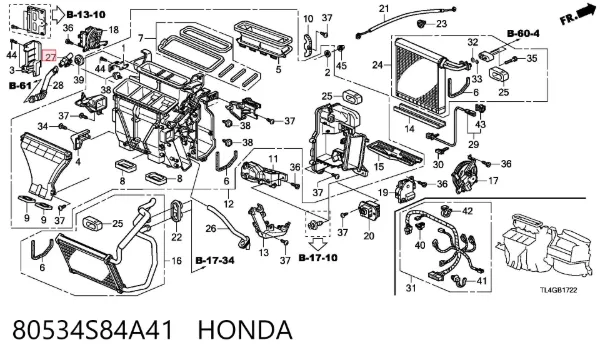  80534S84A41 Honda