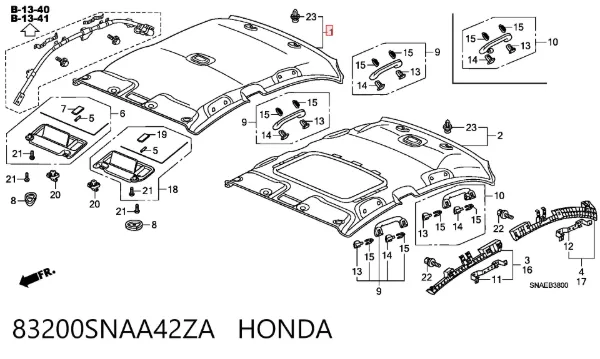 Techo interior Honda Civic VIII