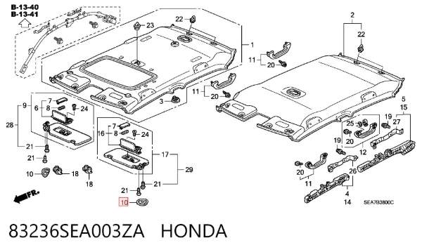  83236SEA003ZA Honda