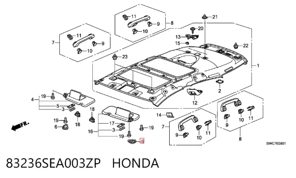  83236SEA003ZP Honda