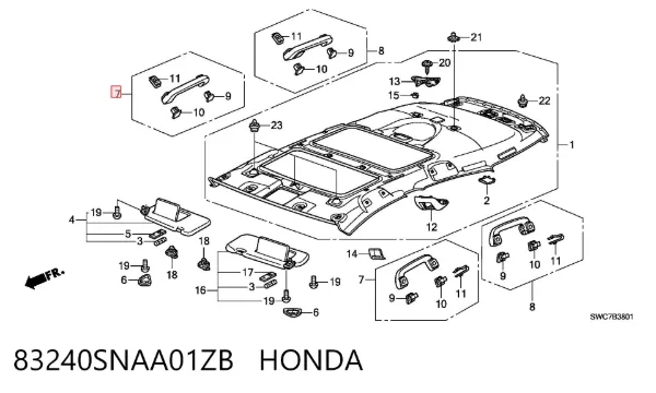  83240SNAA01ZB Honda