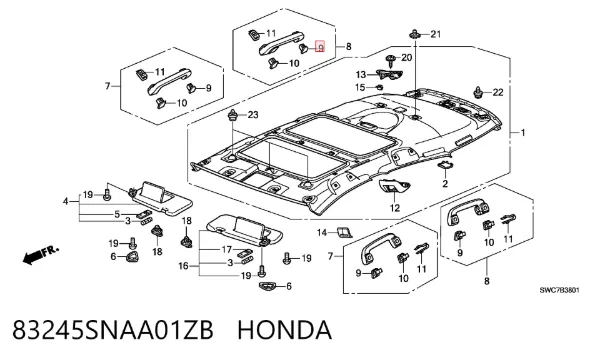  83245SNAA01ZB Honda