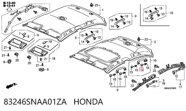  83246SNAA01ZA Honda