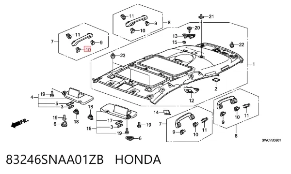  83246SNAA01ZB Honda