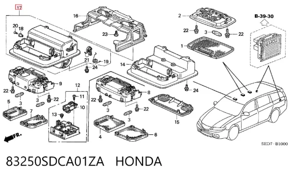  83250SDCA01ZA Honda