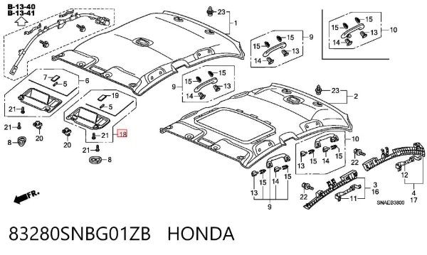 Parasol 83280SNBG01ZB Honda