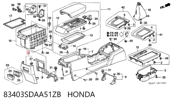  83403SDAA51ZB Honda