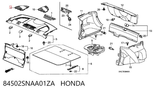  84502SNAA01ZA Honda