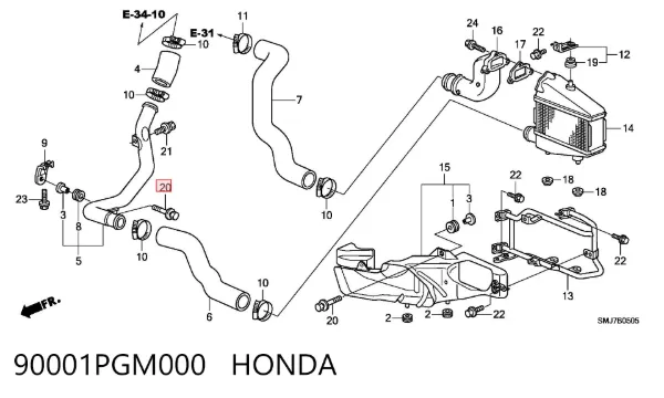  90001PGM000 Honda