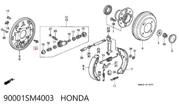  90001SM4003 Honda