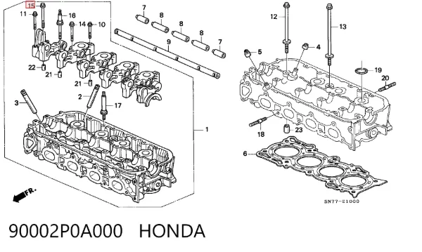  90002P0A000 Honda
