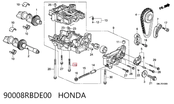  90008RBDE00 Honda
