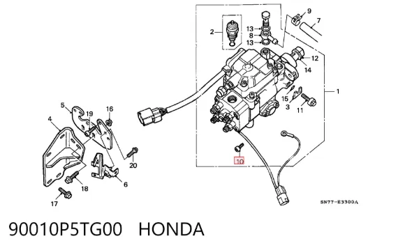  90010P5TG00 Honda