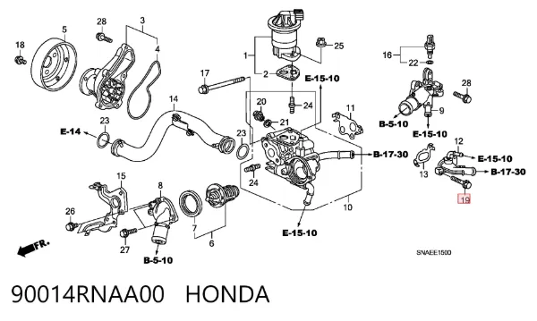  90014RNAA00 Honda