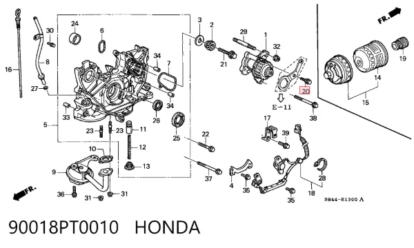  90018PT0010 Honda