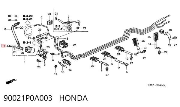  90021P0A003 Honda