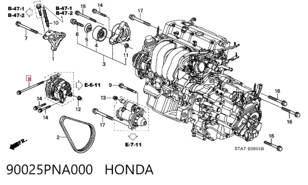  90025PNA000 Honda