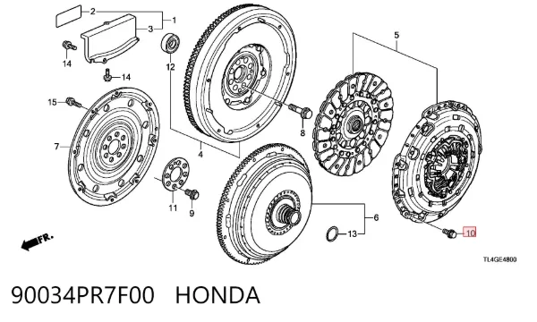 90034PR7F00 Honda
