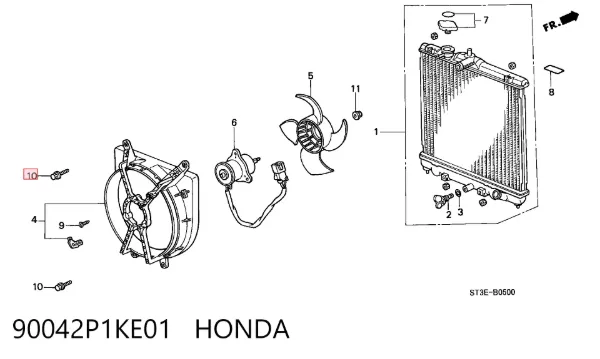  90042P1KE01 Honda