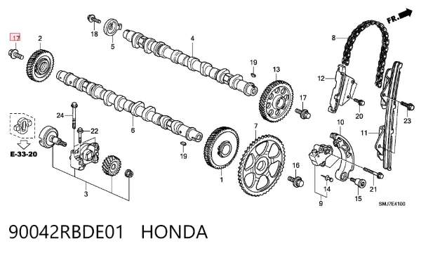 90042RBDE01 Honda