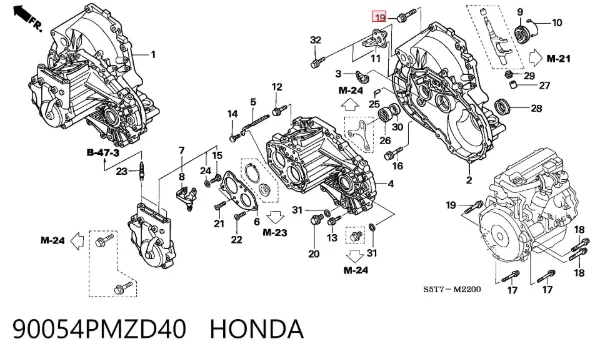  90054PMZD40 Honda
