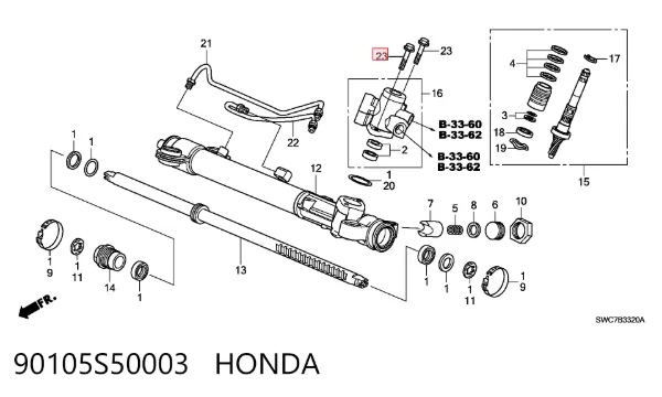  90105S50003 Honda