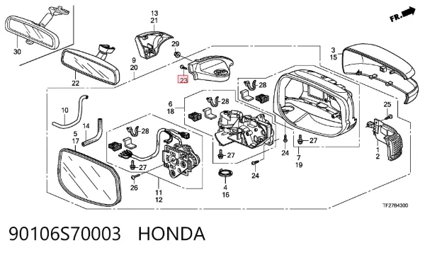  90106S70003 Honda
