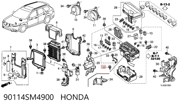  90114SM4900 Honda