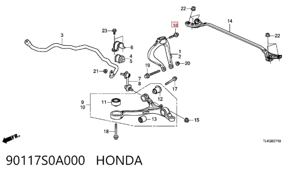  90117S0A000 Honda